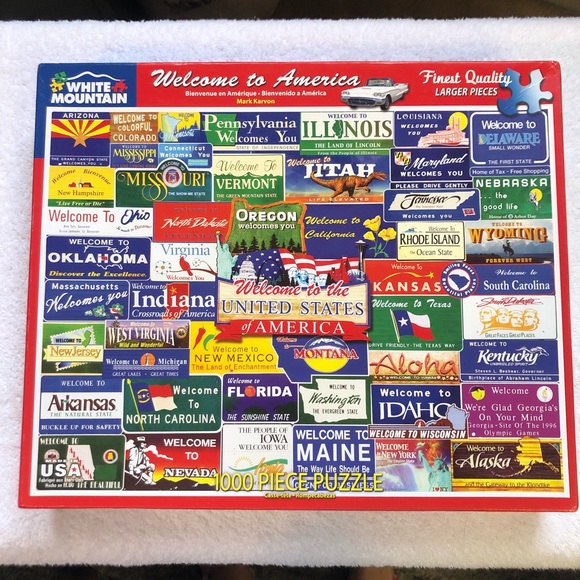 π§© Welcome to America - White Mountain 1000 PC Puzzle π§©